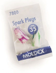Par de tapones de espuma para los oídos Moldex Spark Plugs 7800-01